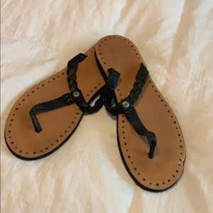 Lightly worn black Ugg sandals